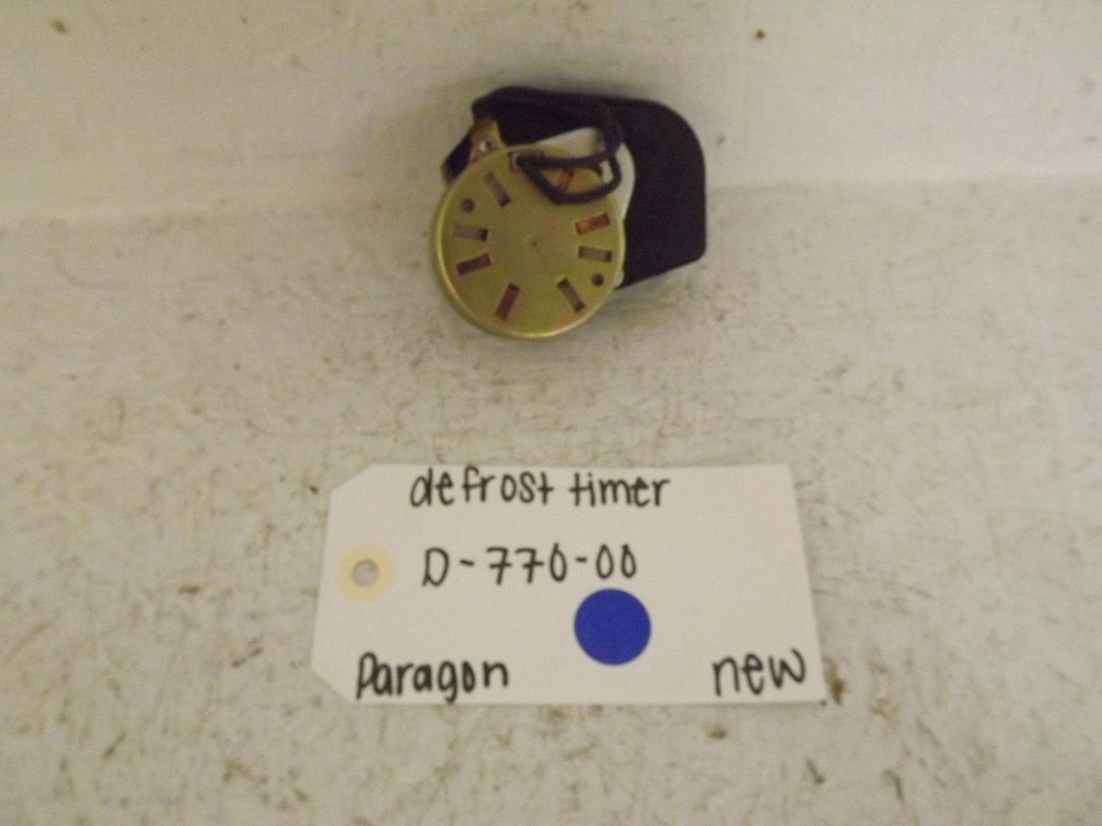 Paragon Refrigerator D-770-00 Defrost Timer Used Paragon Refrigerator D-770-00 Defrost Timer Used